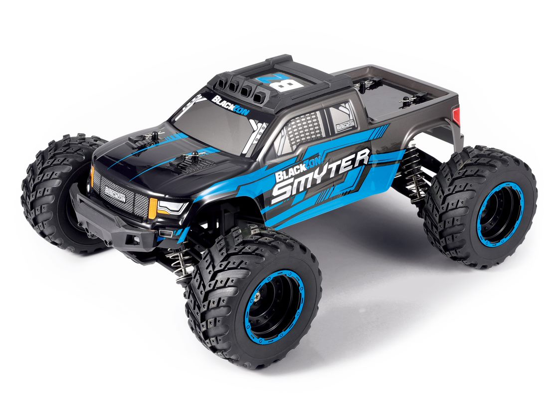 BlackZon Smyter MT 1/12 Scale 4WD Electric Monster Truck RTR (Blue)
