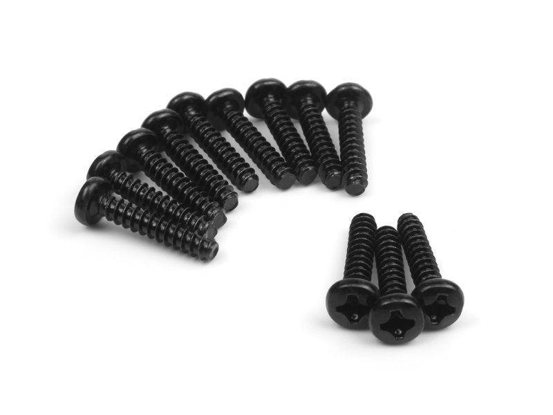 BlackZon Pan Head Self-Tapping Screws PBHO 3x15mm (12-Pack) - OEM Hardware - 540156