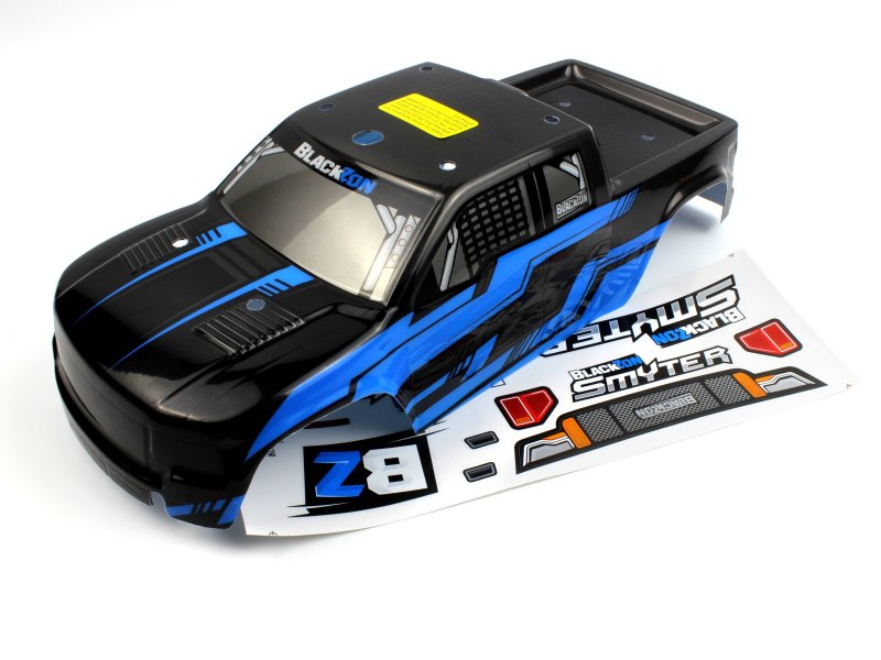 BlackZon Smyter MT Pre-Painted Body Shell - Black/Blue - 540176