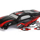 BlackZon Slyder ST Pre-Painted Body Shell - Black/Red - 540192