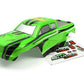 BlackZon Slyder MT Turbo Pre-Painted Body Shell - Green/Black - 540204