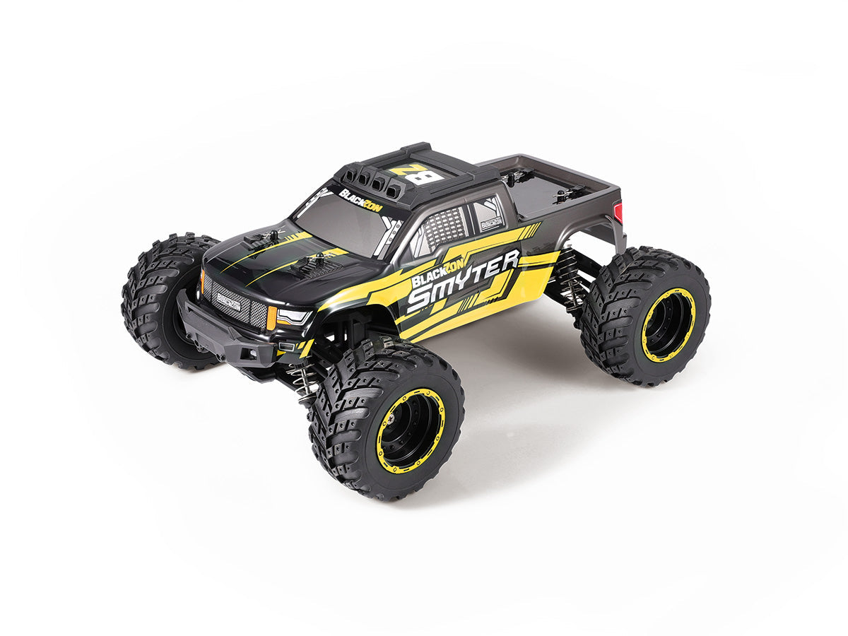 BlackZon Smyter MT 1/12 Scale 4WD 2S Electric Monster Truck RTR (Yellow) - 540225
