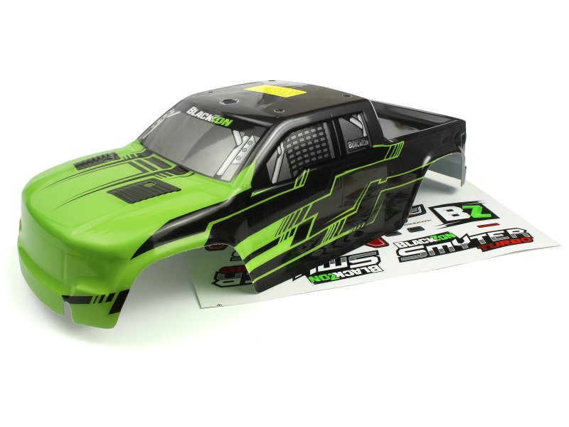 BlackZon Smyter MT Turbo Pre-Painted Body Shell - Green/Black - 540233