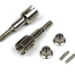 BlackZon Steel Rear Wheel Axles (2-Pack) - OEM Drivetrain Replacement - 540241