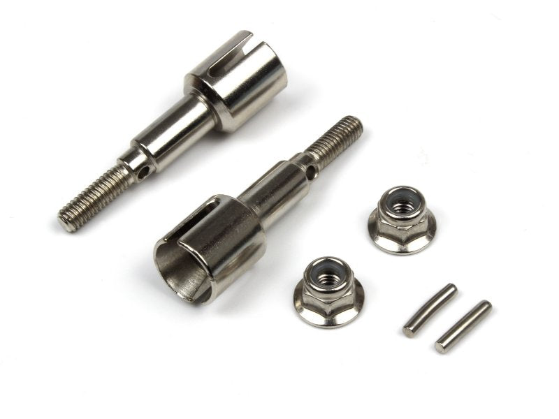 BlackZon Steel Rear Wheel Axles (2-Pack) - OEM Drivetrain Replacement - 540241