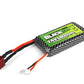 BlackZon LiPo Battery Pack 7.4V 1600mAh 2S w/ T-Plug - OEM Replacement - 540247