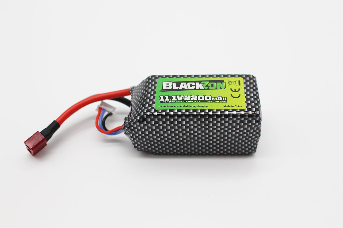 BlackZon LiPo Battery Pack 11.1V 1800mAh 3S w/ T-Plug - OEM Replacement - 540248