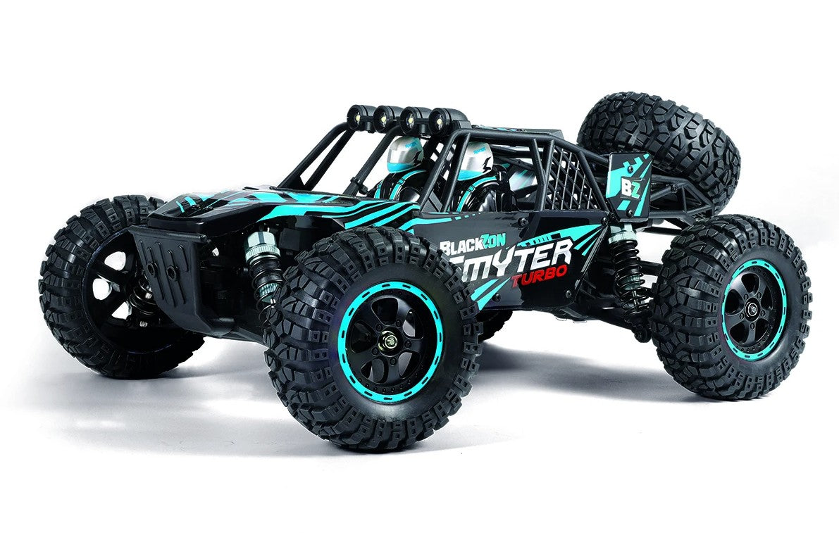 BlackZon Smyter DB Turbo 1/12 Scale 4WD 3S Brushless Electric Desert Buggy RTR (Blue) - 540256