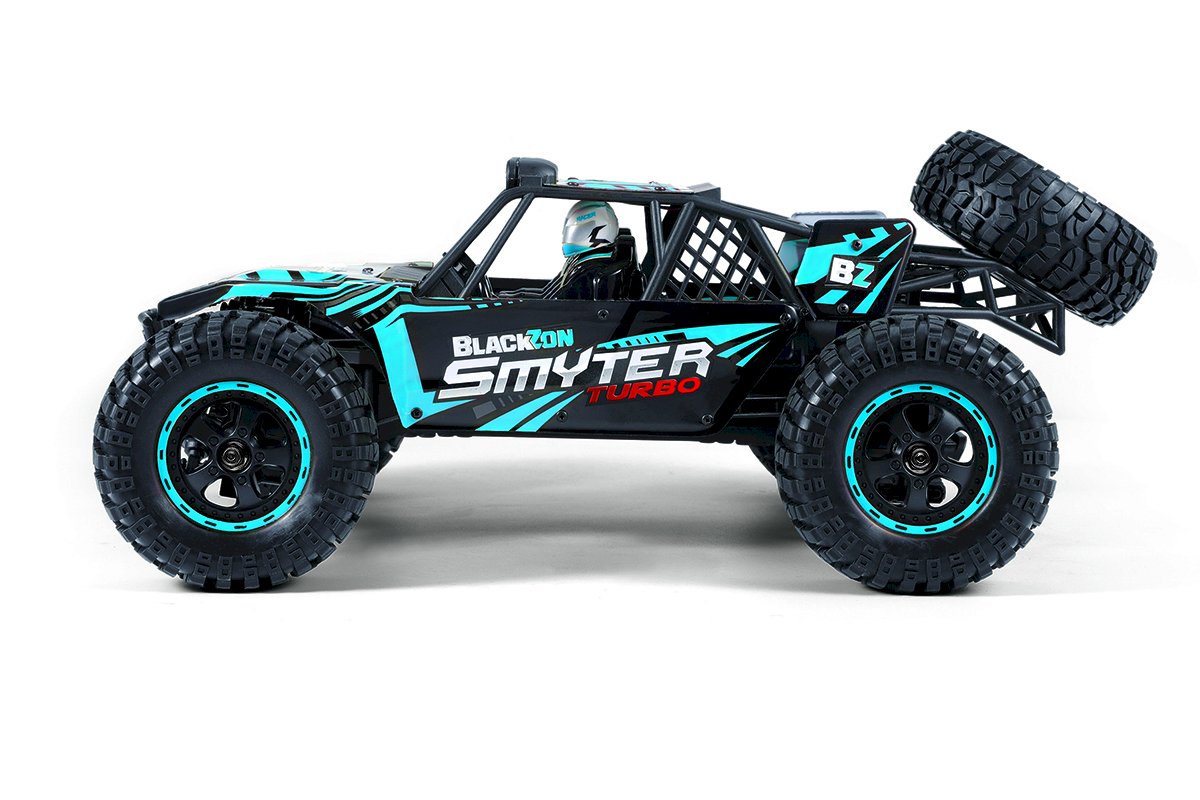 BlackZon Smyter DB Turbo 1/12 Scale 4WD 3S Brushless Electric Desert Buggy RTR (Blue) - 540256