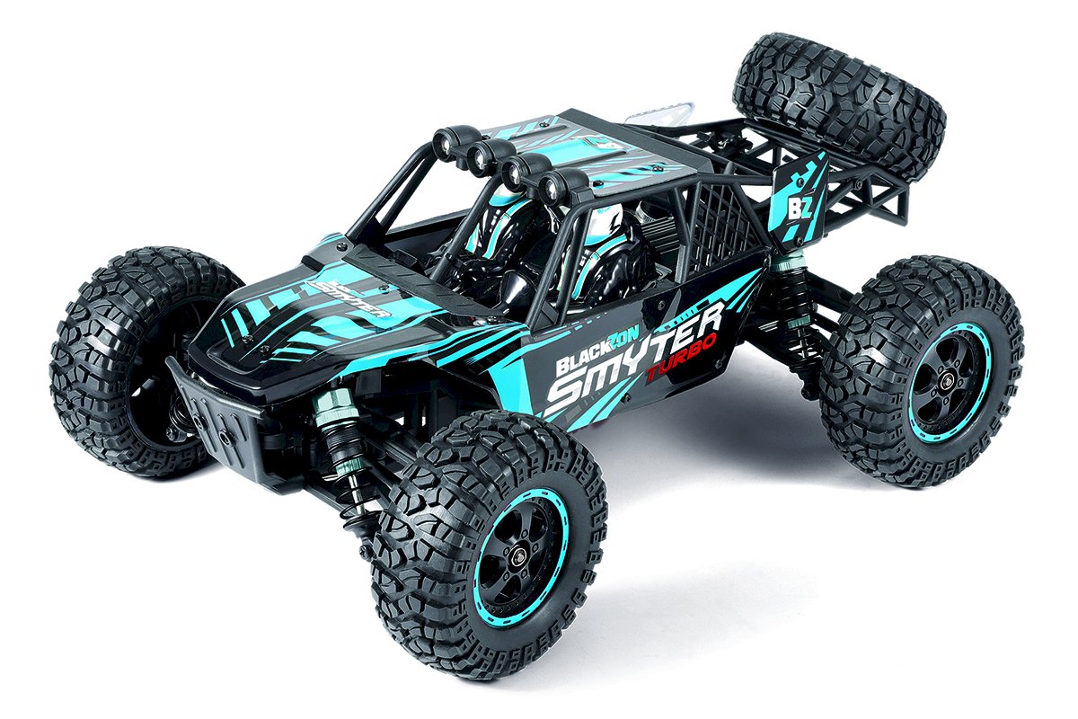 BlackZon Smyter DB Turbo 1/12 Scale 4WD 3S Brushless Electric Desert Buggy RTR (Blue) - 540256