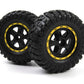 BlackZon Smyter Desert Assembled Wheels & Tires (Yellow, 2-Pack) - OEM Replacement - 540266