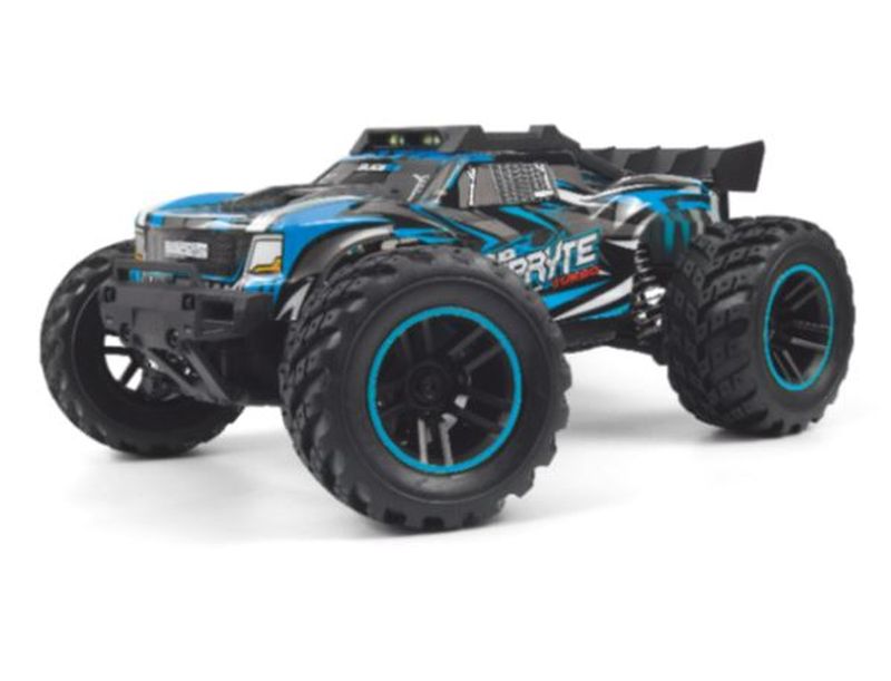 BlackZon Spryte MT Turbo 1/20 Scale 4WD Brushless Electric Monster Truck RTR (Blue) - 540292