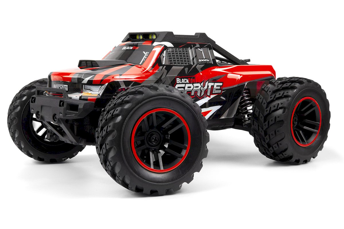 BlackZon Spryte MT 1/20 Scale 4WD Electric Monster Truck RTR (Red) - 540302