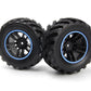 BlackZon Spryte Assembled Wheels & Tires (Black/Blue) - OEM Replacement - 540325