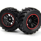 BlackZon Spryte Assembled Wheels & Tires (Black/Red) - OEM Replacement - 540326