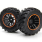 BlackZon Spryte Pre-Mounted Wheels and Tires (Black/Orange) - OEM Replacement - 540327