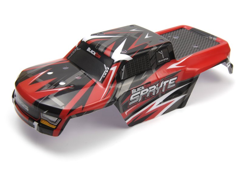 BlackZon Spryte MT Pre-Painted Body Shell - Red - 540344