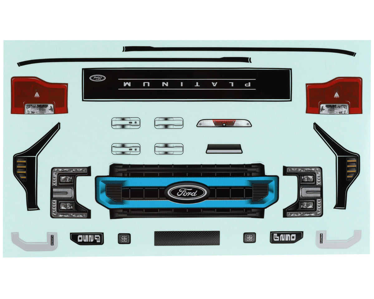 CEN Racing FORD F-250 Complete Clear Body Set with Headlight Bracket