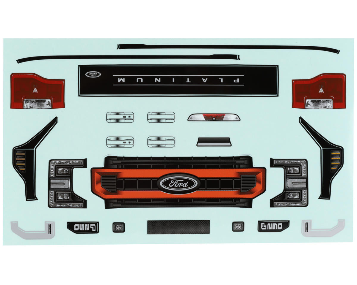CEN Racing FORD F-250 Complete Clear Body Set with Headlight Bracket