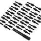 CEN Racing Bullet Wheel Lug (black chrome M2.5 studs with tool 40pcs)