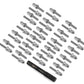 CEN Racing Bullet Wheel Lug(silver chrome M2.5 studs with tool 40pcs)