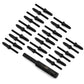 CEN Racing Bullet Wheel Lug (black chrome M2 studs with tool 24pcs)