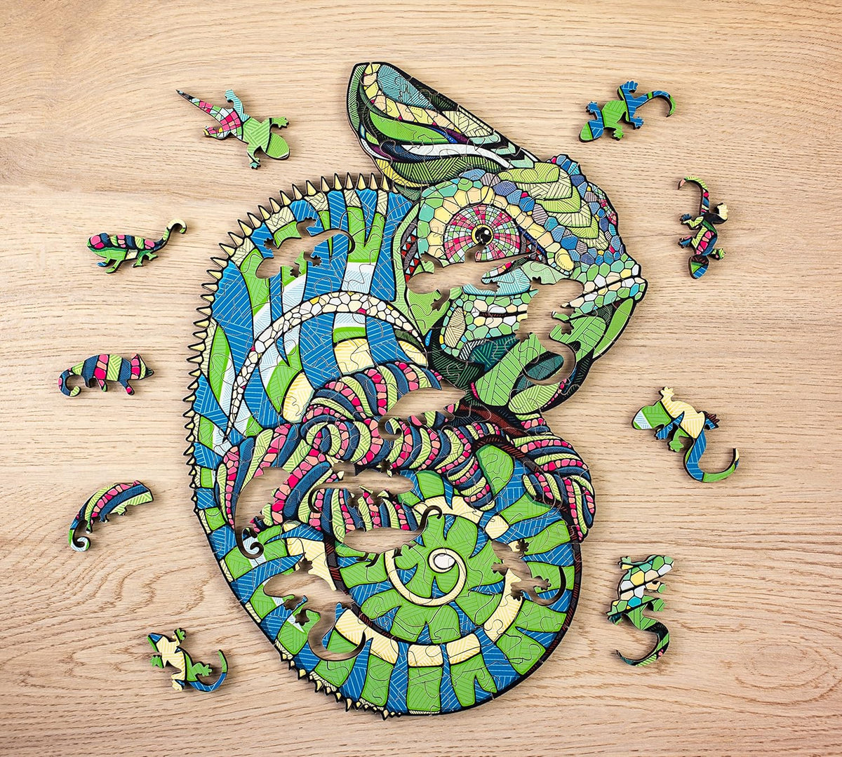 Chameleon — Wooden Jigsaw Puzzle