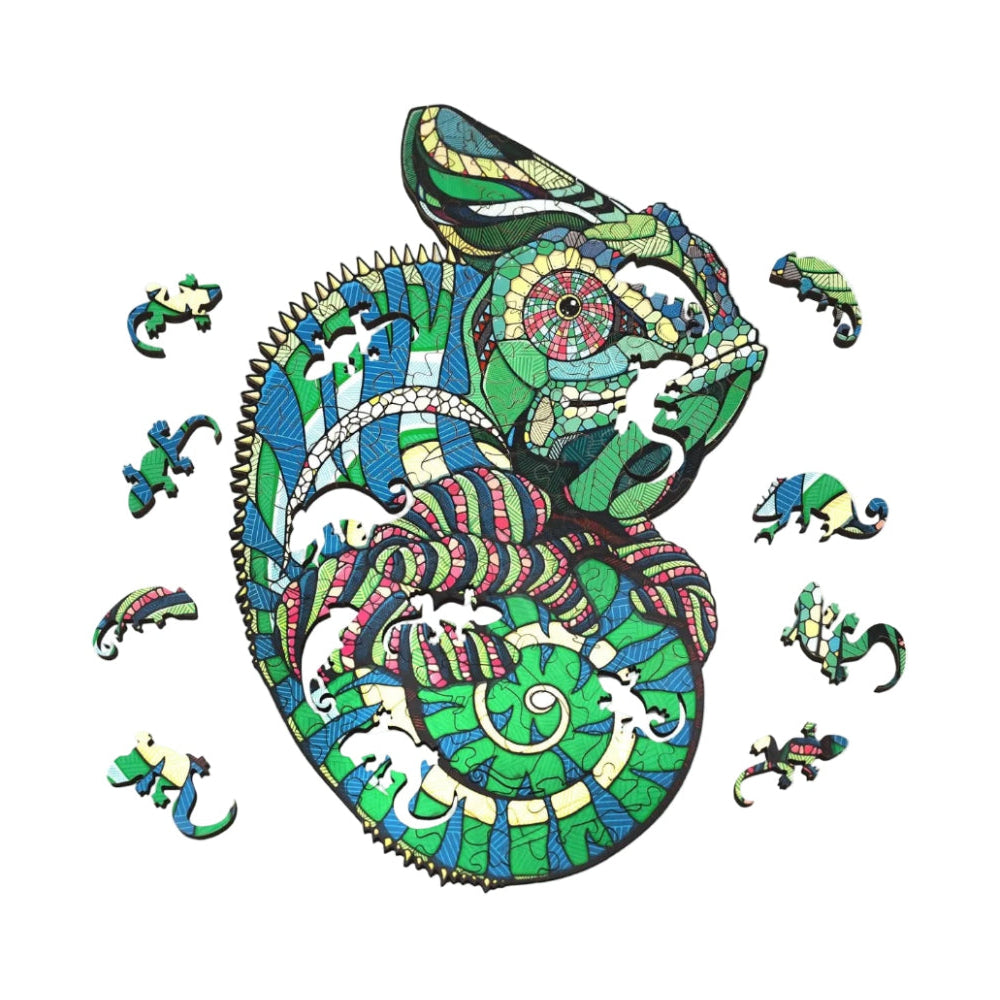 Chameleon — Wooden Jigsaw Puzzle