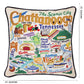 Chattanooga Hand-Embroidered Pillow by CatStudio