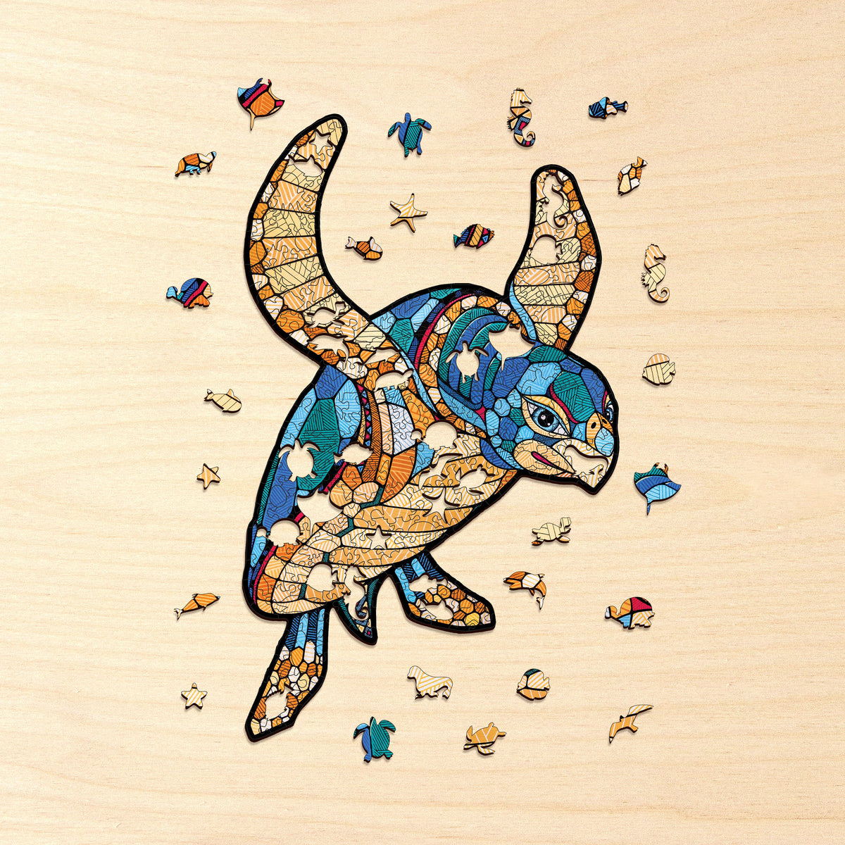 Sea Turtle — Wooden Jigsaw Puzzle