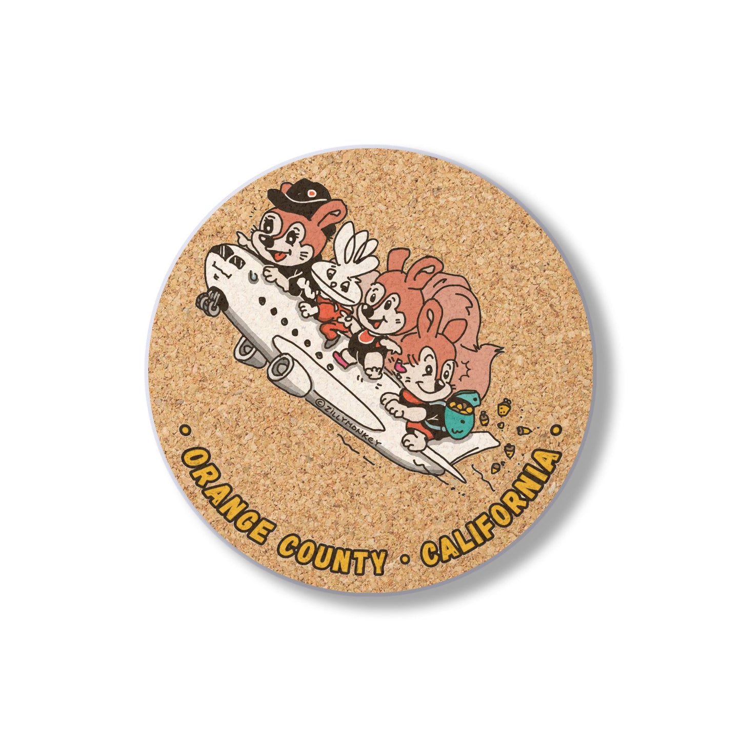 ZillyTales Coaster - Runway Rumble, Orange County Edition