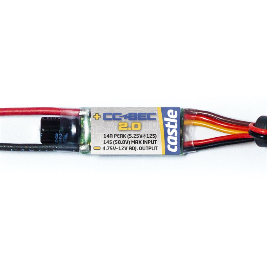 Castle Creations BEC 2.0 Voltage Regulator - 14 Amp External Battery Eliminator Circuit