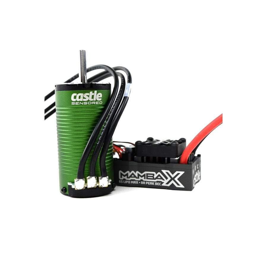 Castle Creations Mamba X SCT Waterproof ESC + 1406 Sensored Brushless Motor Combo for 1/10 SCT