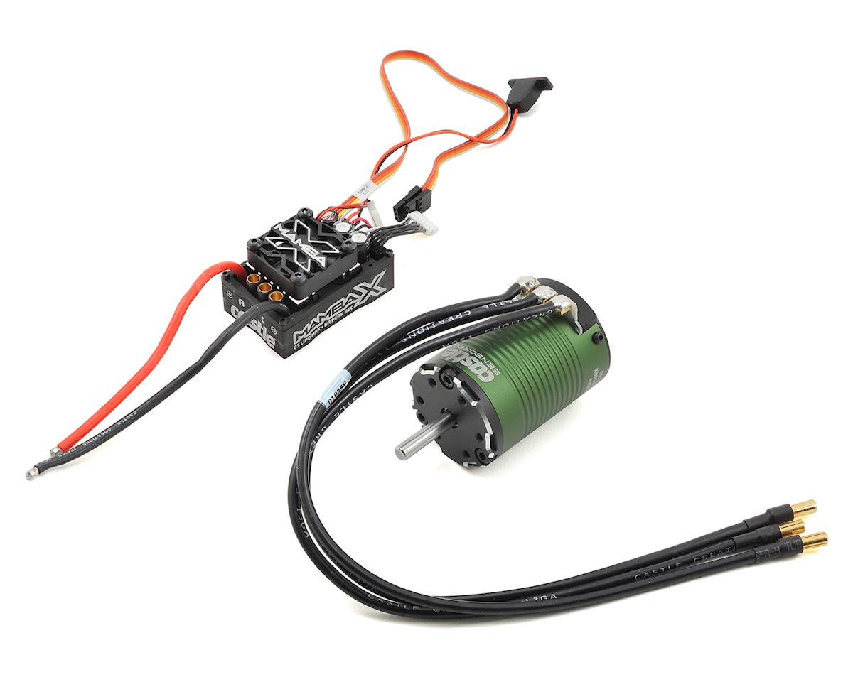 Castle Creations Mamba X SCT Waterproof ESC + 1410-3800kV Sensored Brushless Motor Combo for 1/10 SCT