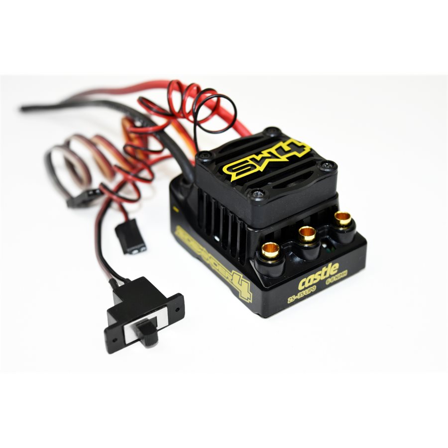 Castle Creations Sidewinder SW4 Waterproof Brushless ESC for 1/10 Scale - 3S LiPo