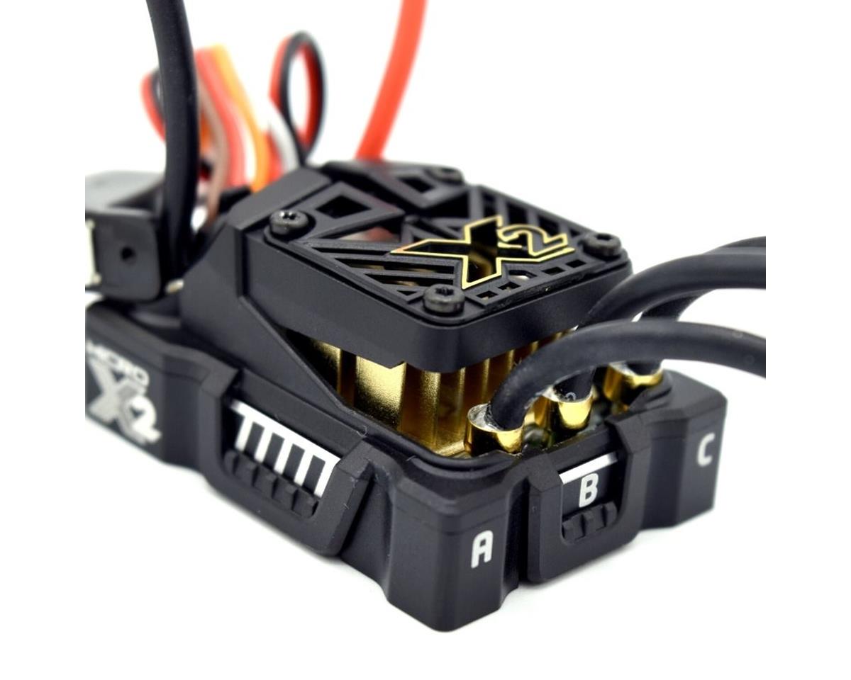 Castle Creations Mamba Micro X2 16.8V Waterproof Sensored ESC + 0808-4100kV Brushless Motor Combo for 1/18 Scale