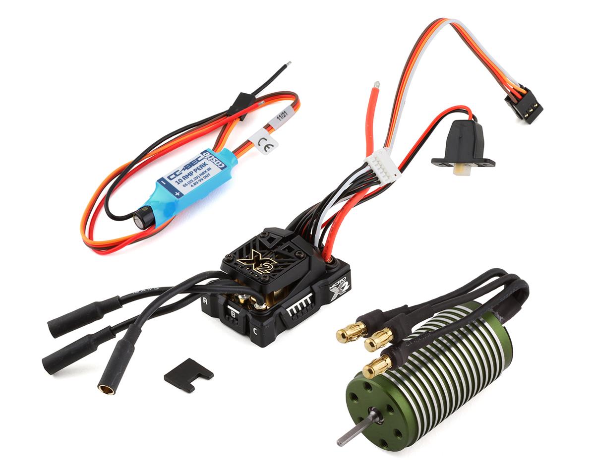 Castle Creations Mamba Micro X2 16.8V Waterproof Sensored ESC + 0808-8200kV Brushless Motor Combo for 1/18 Scale