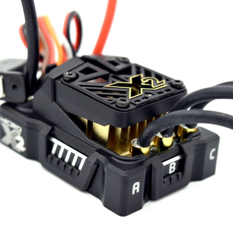 Castle Creations Mamba Micro X2 Waterproof Sensored Brushless ESC for 1/18 & 1/10 Crawlers - 4S