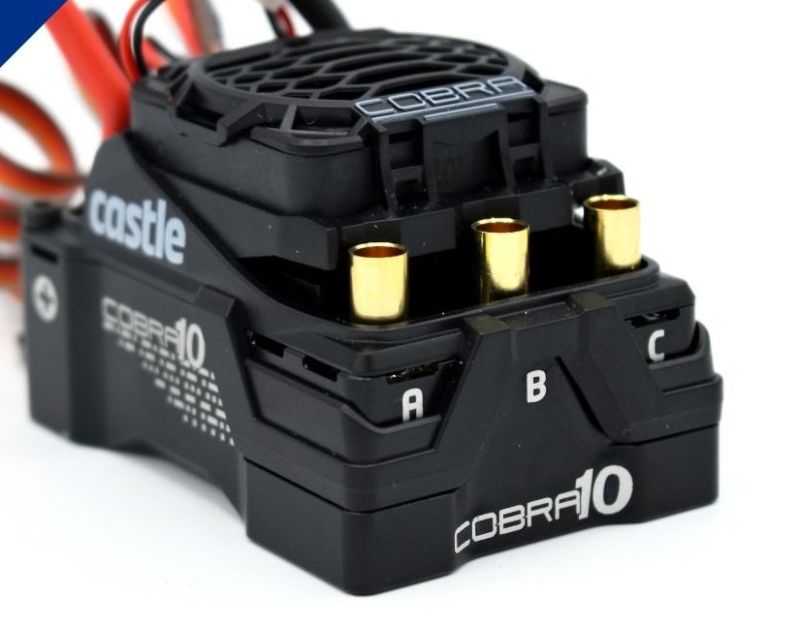 Castle Creations Cobra 10 Brushless ESC - 6S / 25.2V, 8A BEC for 1/10 & 1/8 Scale