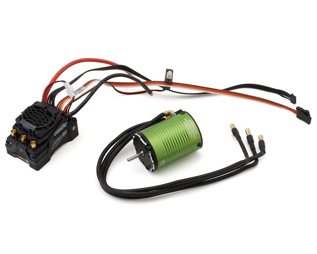 Castle Creations Cobra 10 6S ESC + 1406 4600kV Sensored Brushless Motor Combo for 1/10 Scale