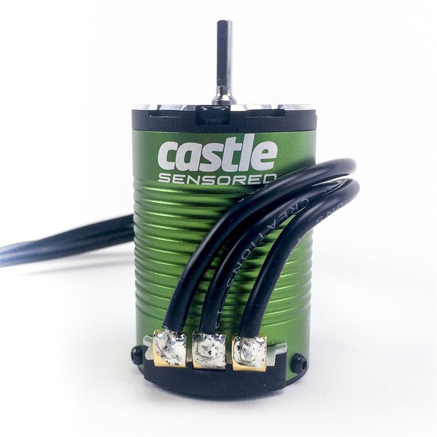 Castle Creations 1410-1Y 4-Pole Sensored Brushless Motor - 3800kV for 1/10 Scale Racing & Drag