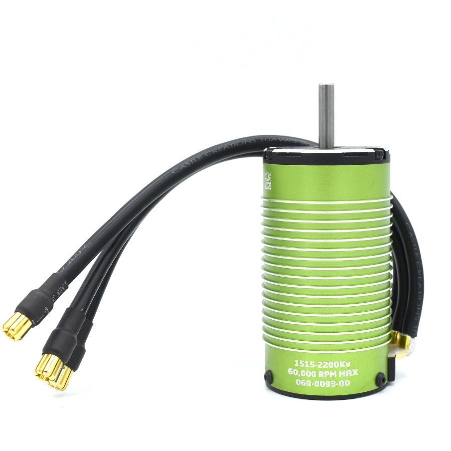 Castle Creations 1515-2200KV V2 4-Pole Sensored Brushless Motor for 1/8 & Heavy 1/10 Scale