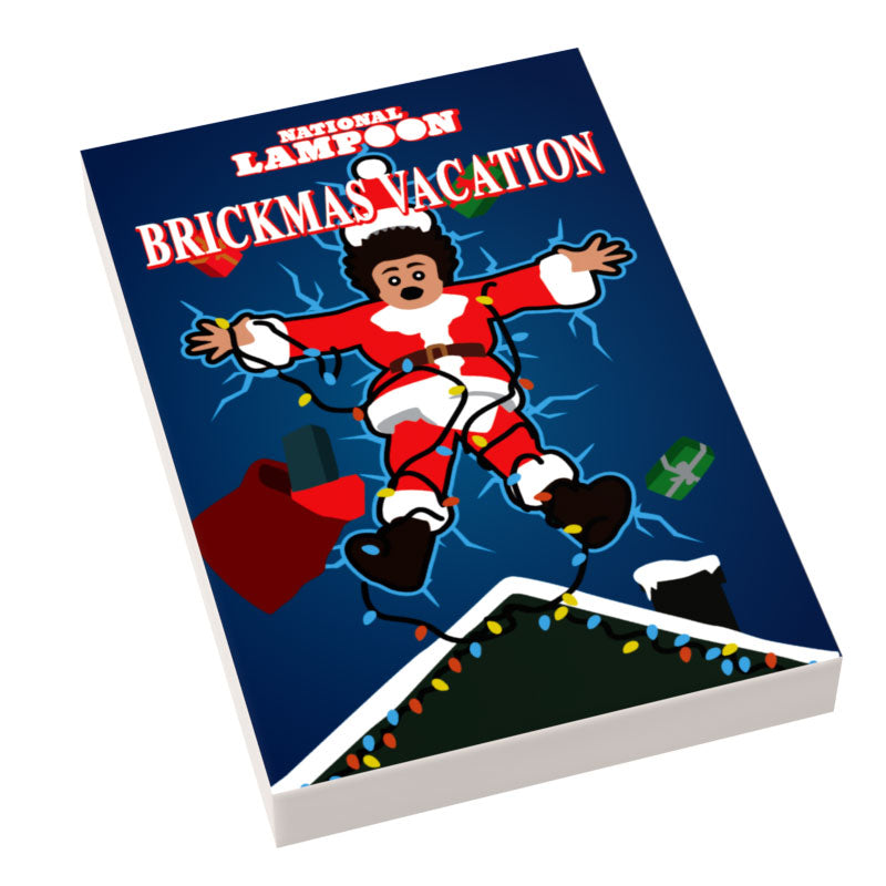 Brickmas Vacation Movie Cover (2x3 Tile)