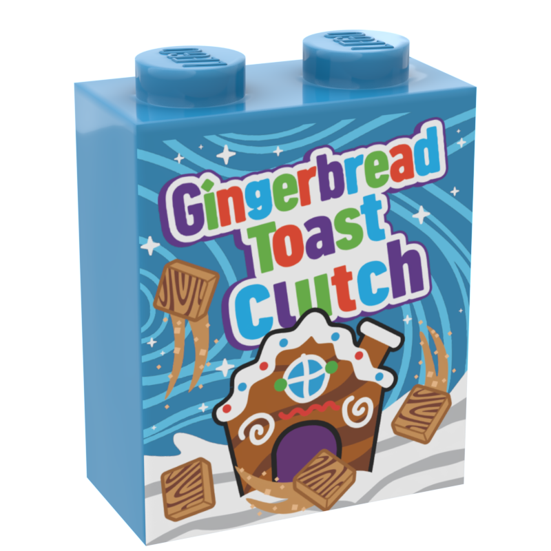 Gingerbread Toast Clutch Christmas Cereal (1x2x2 Brick)