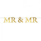 Foil Mr &amp; Mr Streamer Party Decoration Banner(D0102H50E7V.)