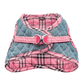 Step-In Denim Dog Harness - Pink Plaid(D0102H53XKX)