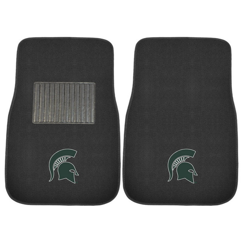 Michigan State 2-piece Embroidered car Mats 18x27(D0102H5RHJA)