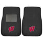 Wisconsin 2-piece Embroidered car Mats 18x27(D0102H5RHLA)