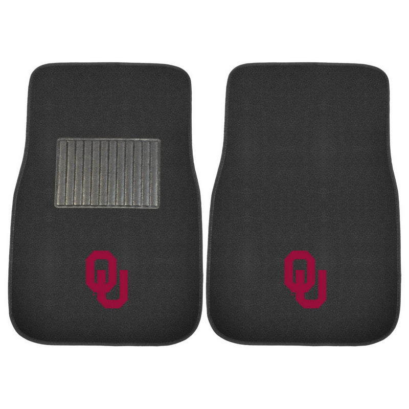 Oklahoma 2-piece Embroidered car Mats 18x27(D0102H5RHLV)