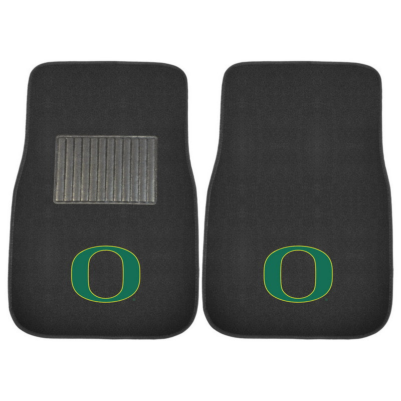Oregon 2-piece Embroidered car Mats 18x27(D0102H5RHLW)